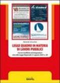 Legge quadro in materia di lavori pubblici