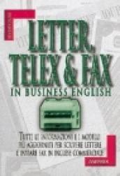 Letter telex & fax in business english