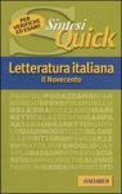Letteratura italiana. Il Novecento