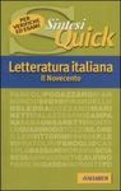 Letteratura italiana. Il Novecento