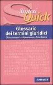 Glossario dei termini giuridici. Oltre 1000 voci da abbandono a zona franca