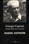 Giorgio Caproni. Parole chiave per un poeta