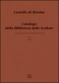 Castello di Masino. Catalogo della Biblioteca dello Scalone: 2