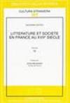 Litterature et societé en France au XVII/e siècle. 3.