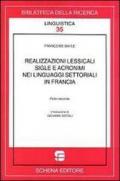 Realizzazioni lessicali sigle e acronimi nei linguaggi settoriali in Francia: 2