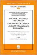 Lingue e linguaggi del Canada-Languages of Canada-Langues et langages du Canada. Atti del convegno internazionale di Studi Canadesi (Monopoli, settembre 2208). Ediz. multilingue