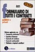 Formulario di tutti i contratti. Pubblici e privati. Con CD-ROM