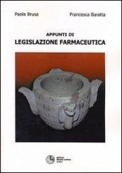 Appunti di legislazione farmaceutica