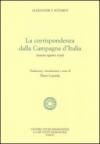 La corrispondenza dalla campagna d'Italia (marzo-agosto 1799)