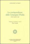 La corrispondenza dalla campagna d'Italia (marzo-agosto 1799)