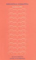 Bibliofilia subalpina. Quaderno (2002)