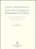 «Quem tu probe meministi». Studi e interventi in memoria di Gianrenzo P. Clivio. Atti dell'Incontro di studi (Torino, 15-16 febbraio 2008)