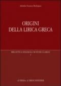 Origini della lirica greca