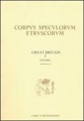 Corpus speculorum etruscorum. Great Britain. 3.Oxford