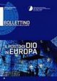 Il posto di Dio in Europa. Bollettino di dottrina sociale della Chiesa