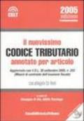 Il nuovissimo codice tributario annotato per articolo. Con CD-ROM