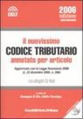 Il nuovissimo codice tributario annotato per articolo. Con CD-ROM