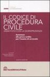 Il codice di procedura civile annotato con la giurisprudenza