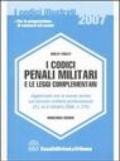 I codici penali militari e le leggi complementari