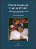 Perché ricordare Carlo Rovini. Seminario di studio sulla personalità e l'opera dello scrittore empolese