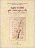 Rime e suoni per corde spagnole. Fonti per la chitarra barocca a Firenze. Catalogo della mostra (Firenze, 2002)