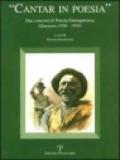 Cantar in poesia. Due concorsi di poesia estemporanea (Querceto 1938-1939)