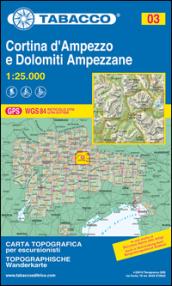 Cortina d'Ampezzo. Dolomiti ampezzane 1:25.000