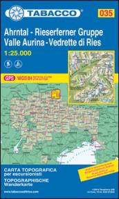 Valle Aurina. Vedrette di Ries 1:25.000