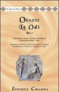 Le odi. Libro 1º. Versione interlineare. Testo latino a fronte