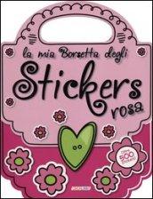 La mia borsetta degli stickers rosa. Con adesivi