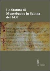 Lo statuto di Montebuono in Sabina del 1437