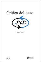 Critica del testo. 2.