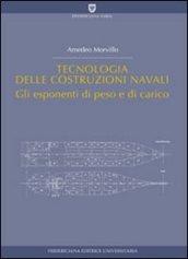 Tecnologia delle costruzioni navali. Gli esponenti di peso e di carico