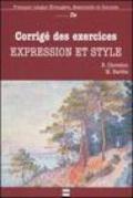 Expression et style. Corrigé expression et style