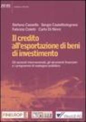 Il credito all'esportazione di beni d'investimento. Gli accordi internazionali, gli strumenti finanziari e i programmi di sostegno pubblico