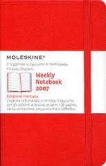 Moleskine pocket. Agenda-taccuino settimanale 2007, 12 mesi rossa copertina rigida