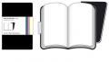 Set 2 taccuini Volant a pagine bianche - Extra Small - Copertina nera