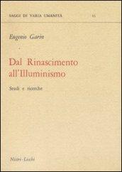 Dal Rinascimento all'illuminismo