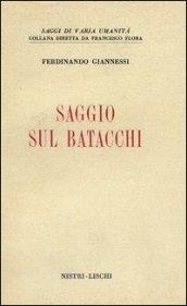 Saggio sul Batacchi