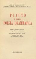 Plauto, o della poesia drammatica