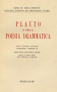 Plauto, o della poesia drammatica