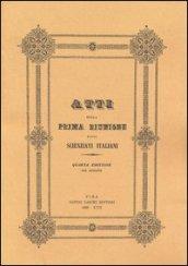 Atti della 1ª Riunione degli scienziati italiani (rist. anast. 1839)