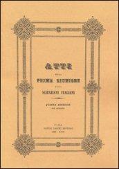 Atti della 1ª Riunione degli scienziati italiani (rist. anast. 1839)