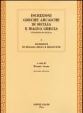 Iscrizioni greche arcaiche di Sicilia e Magna Grecia. 1.Iscrizioni di Megara Iblea e Selinunte