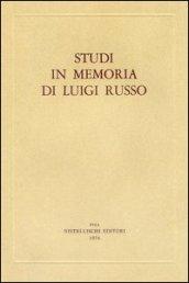 Studi in memoria di Luigi Russo