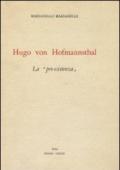 Hugo von Hofmannsthal. «La pre-esistenza»