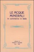 Acque minerali in commercio in Italia