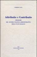 Adtributio e contributio