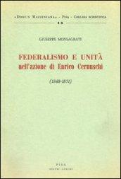 Federalismo e unità nell'azione di Enrico Cernuschi (1848-1851)