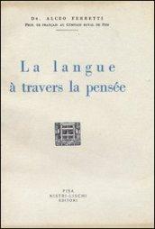 La langue à travers la pensée